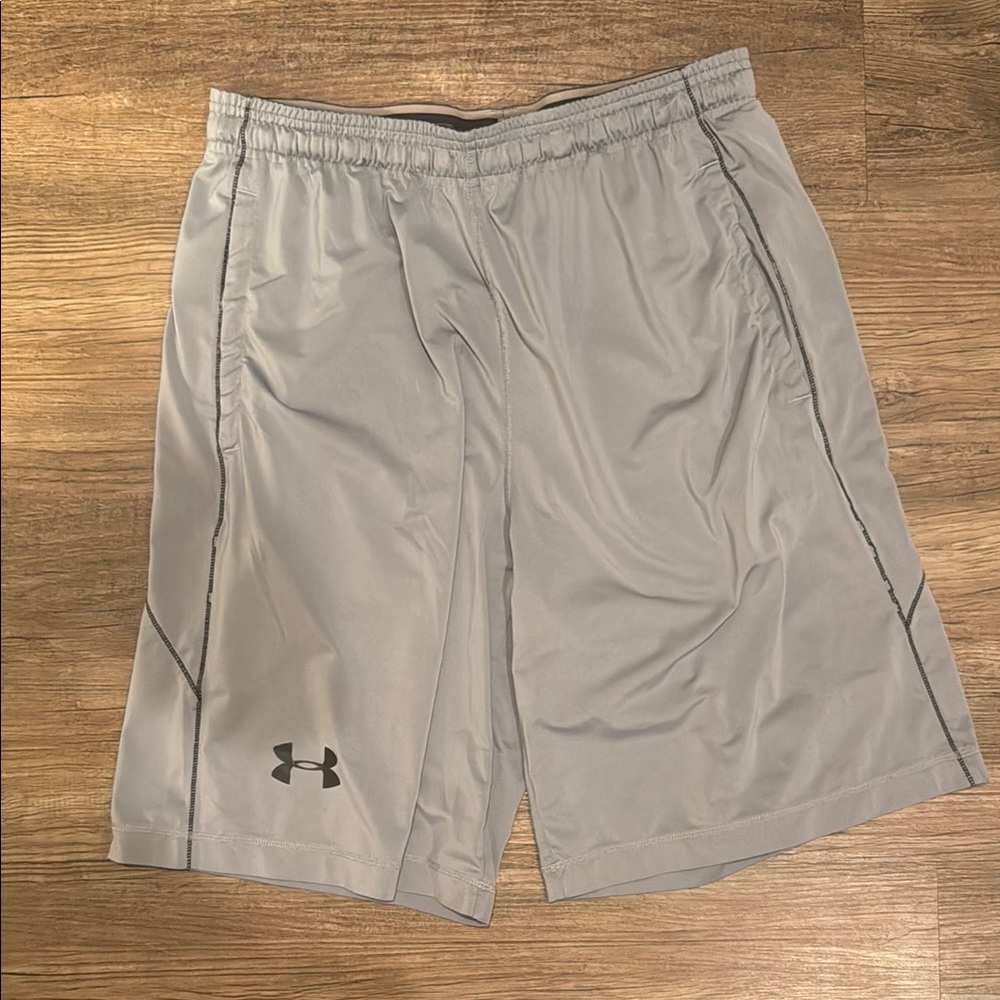 Under Armour Gray Athletic Shorts Lightweight Performance